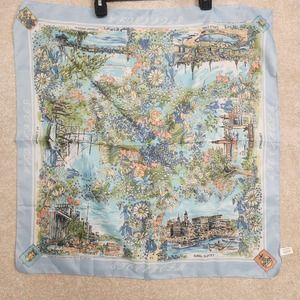Stockholm Sweden Blue Designed by Stig E H Rousk "Made for You" A. Keller Scarf